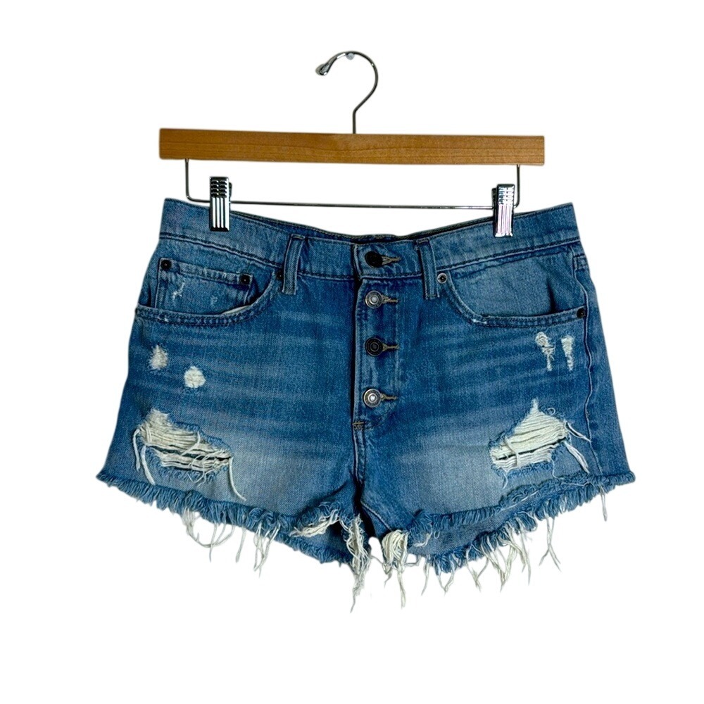 Lucky Brand Women's Distressed Cutoff Denim Shorts Size 6/28